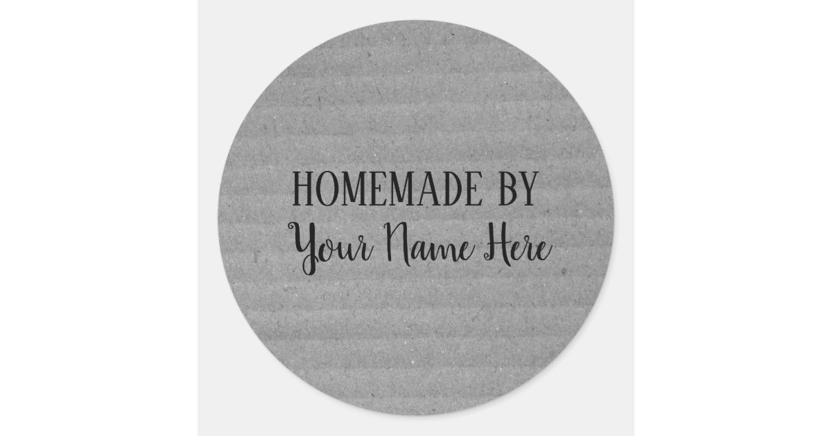 Homemade By Bakery Cookie Cake Vintage Craft Classic Round Sticker | Zazzle