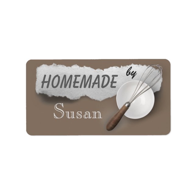 Homemade by You Baking Labels (Front)