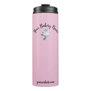 Homemade Cake Business Promotional Gift Pink Thermal Tumbler
