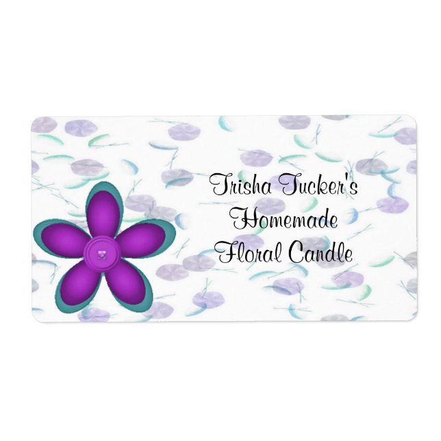 Homemade Candle Label (Front)