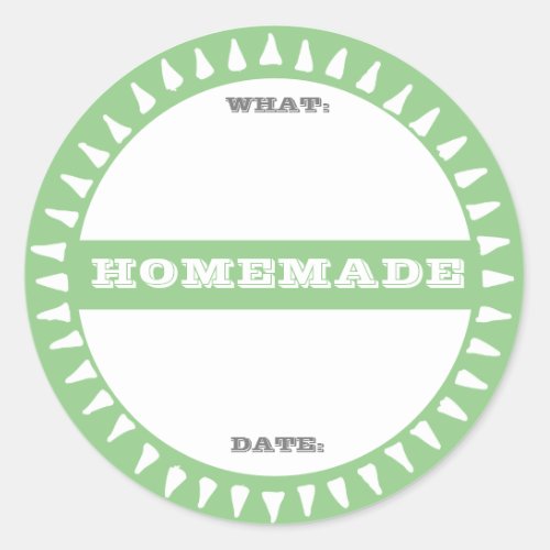 homemade canning jar write on pastel cute classic round sticker