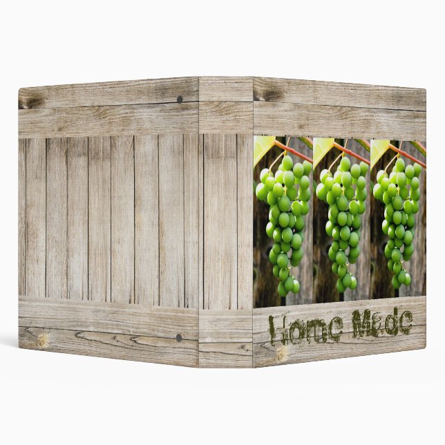 Homemade Canning Recipe 3 Ring Binder (Background)