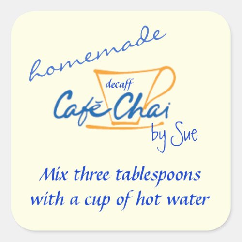 Homemade Chai Tea Gift Labels by YOU