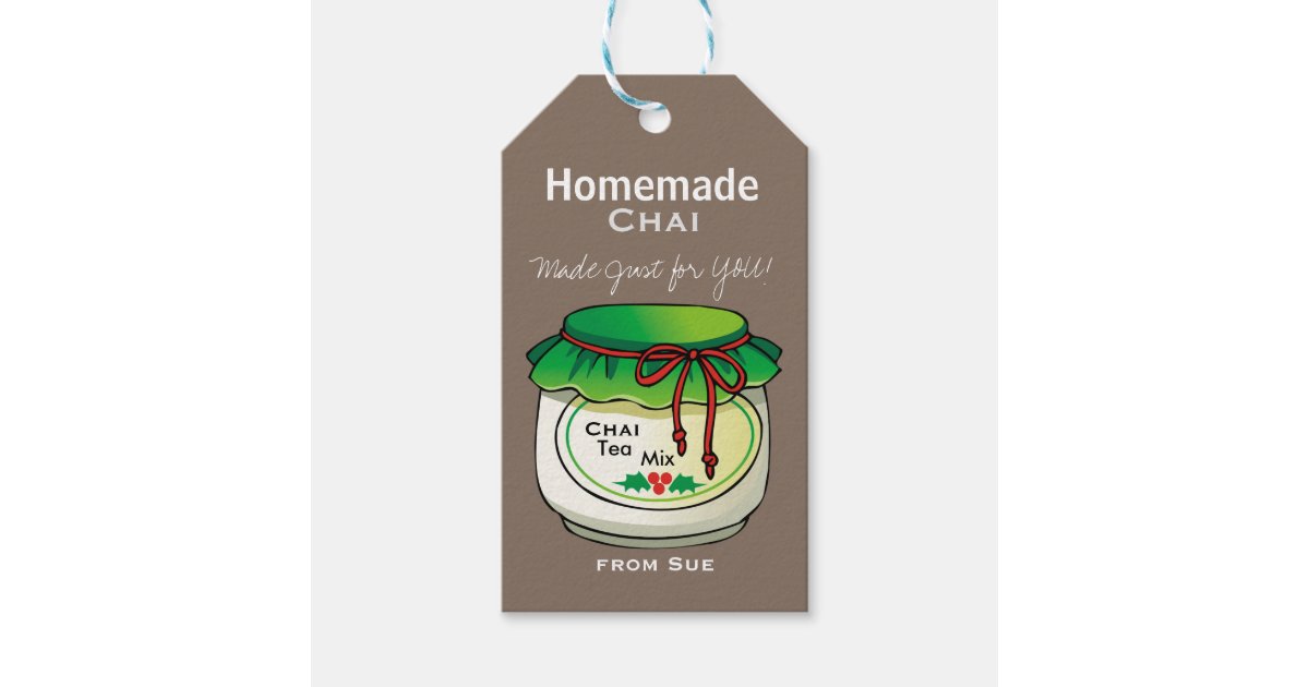 Homemade Chai Tea Mix Gift Tags Zazzle