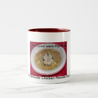 Homemade Chicken Soup - No Cows Were Harmed Two-Tone Coffee Mug