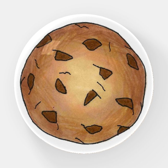 Homemade Chocolate Chip Cookie Baked Goods Paperweight (Front)