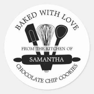 Homemade Chocolate Chip Cookies Baked With love Classic Round Sticker