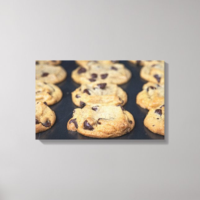 homemade Chocolate Chip Cookies Canvas Print (Front)