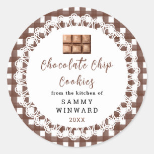 Homemade Chocolate Chip Cookies Label