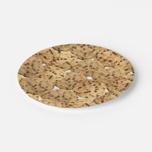 Homemade Chocolate Chip Cookies Paper Plates