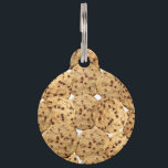 Homemade Chocolate Chip Cookies Pet ID Tag<br><div class="desc">This funny and cute chocolate chip cookie pattern is great for the stylish and trendy foodie. It's cute and fun print is great for many occasions and gifts.</div>