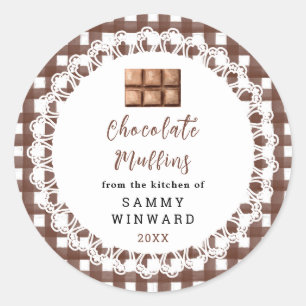 Homemade Chocolate Muffins Label