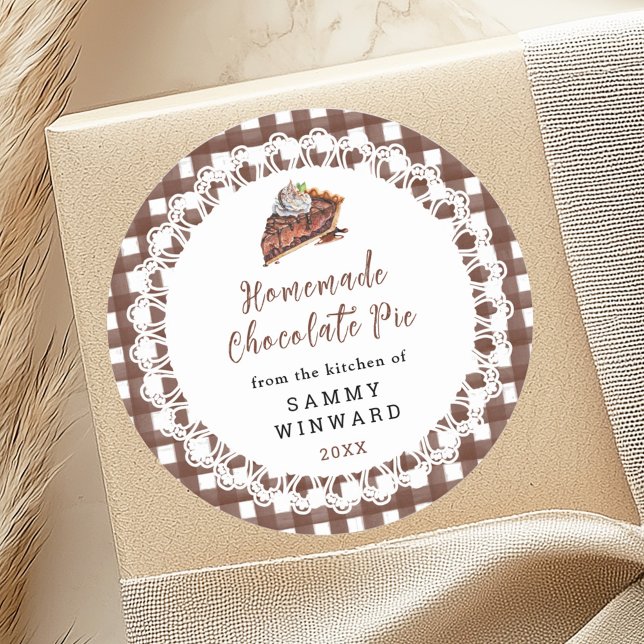 Homemade Chocolate Pie Food Label (Creator Uploaded)