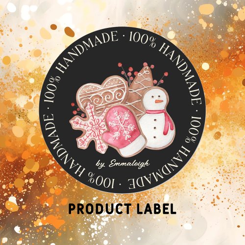 Homemade Christmas Cookies Product Label