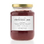 Homemade Christmas Jam Gift Label<br><div class="desc">Homemade Christmas jam gift labels include a personalized gift message in a clean,  modern design. {photo by Vecteezy}</div>