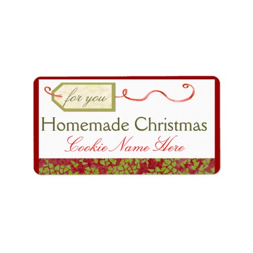 Homemade Christmas Recipe Labels