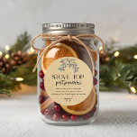Homemade Christmas Stovetop Potpourri Holiday Gift Classic Round Sticker<br><div class="desc">Christmas stovetop potpourri gift stickers featuring rustic Kraft paper background with watercolor winter berries and foliage design.</div>