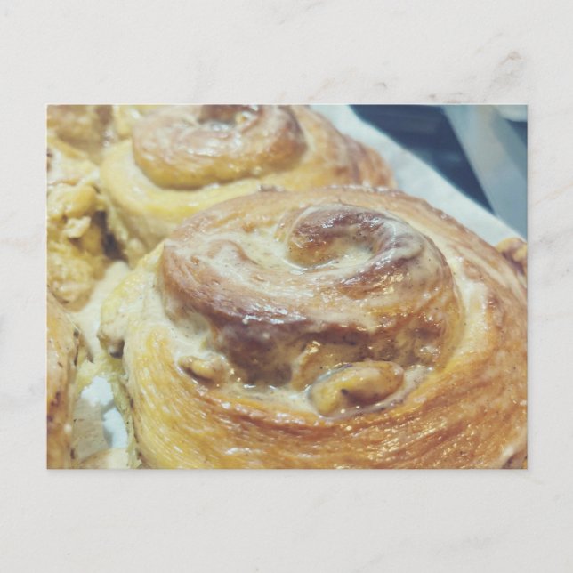 Homemade Cinnamon Rolls Postcard (Front)