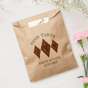 Homemade Cinnamon Sand Tarts Christmas Cookies Favor Bag