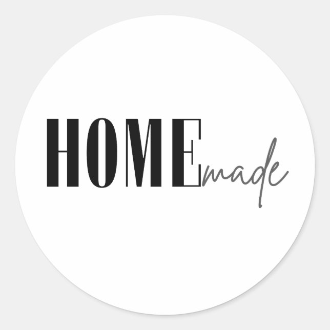 Homemade Classic Round Sticker (Front)