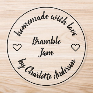 Homemade Clear Sticker Jelly Jam Canning Label