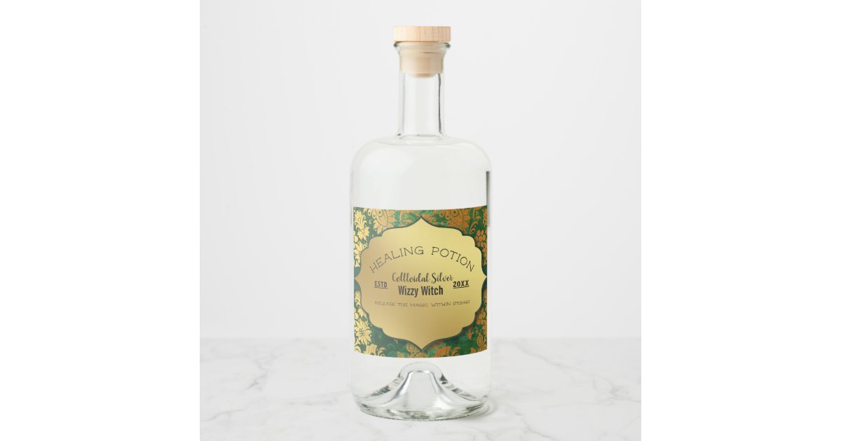 Homemade COLLOIDAL SILVER DIY Bottle Labels Custom Zazzle