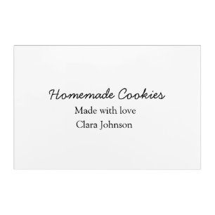Homemade cookiers add your text name custom throw acrylic print