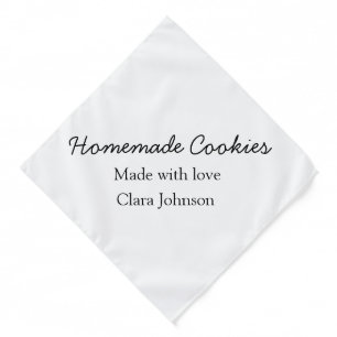 Homemade cookiers add your text name custom throw bandana