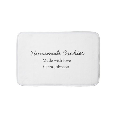 Homemade cookiers add your text name custom  throw bath mat