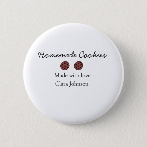 Homemade cookiers add your text name custom  throw button