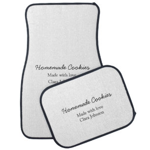 Homemade cookiers add your text name custom throw car floor mat