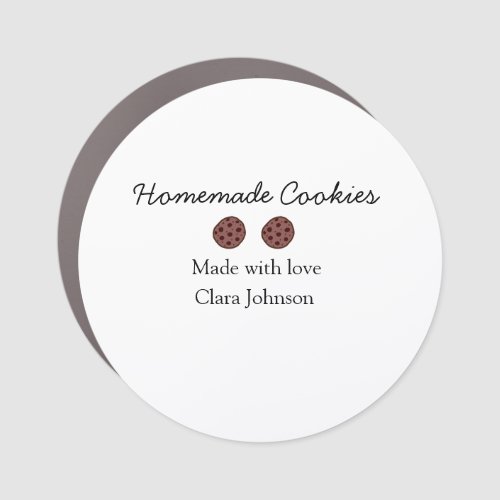 Homemade cookiers add your text name custom  throw car magnet