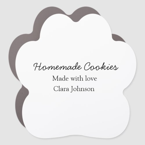 Homemade cookiers add your text name custom  throw car magnet