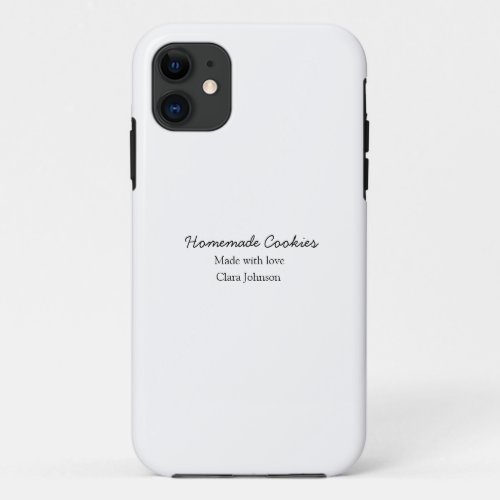 Homemade cookiers add your text name custom  throw iPhone 11 case