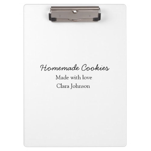 Homemade cookiers add your text name custom  throw clipboard