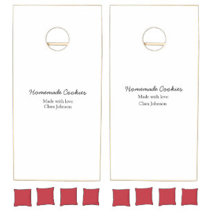 Homemade cookiers add your text name custom throw cornhole set