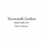 Homemade cookiers add your text name custom  throw cutout<br><div class="desc">Design</div>