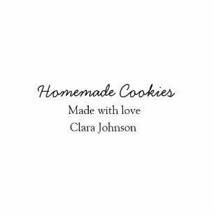 Homemade cookiers add your text name custom throw cutout