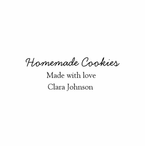 Homemade cookiers add your text name custom  throw cutout