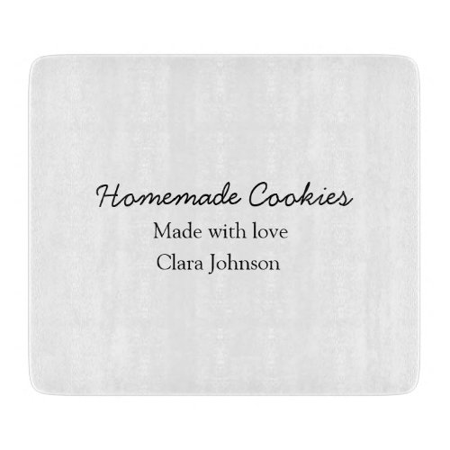 Homemade cookiers add your text name custom  throw cutting board