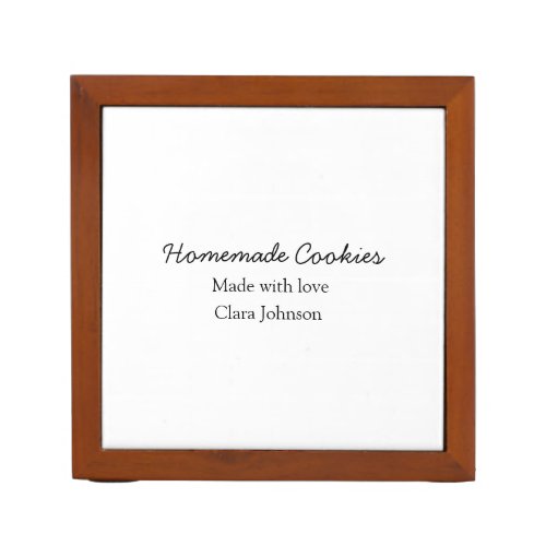 Homemade cookiers add your text name custom  throw desk organizer