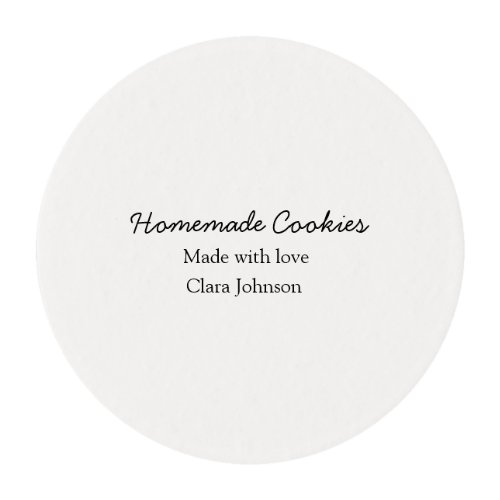 Homemade cookiers add your text name custom  throw edible frosting rounds