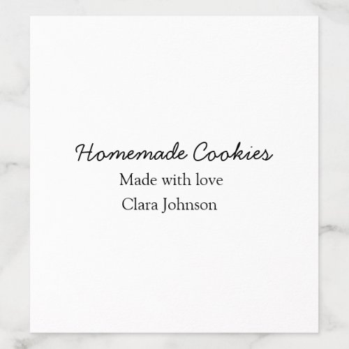 Homemade cookiers add your text name custom  throw envelope liner