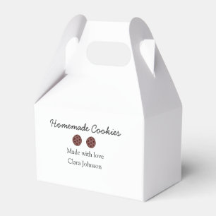 Homemade cookiers add your text name custom throw favor boxes