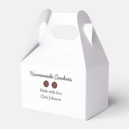 Homemade cookiers add your text name custom  throw favor boxes