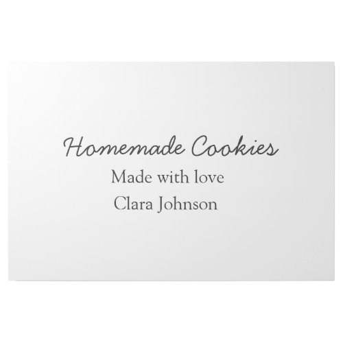 Homemade cookiers add your text name custom  throw gallery wrap