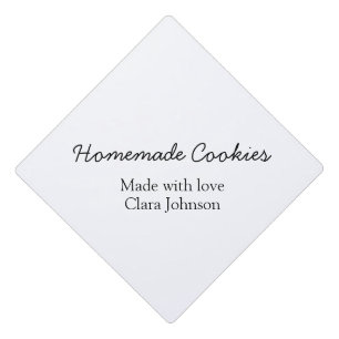 Homemade cookiers add your text name custom throw graduation cap topper