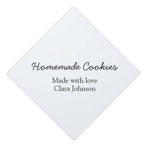Homemade cookiers add your text name custom  throw graduation cap topper