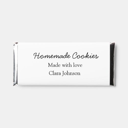 Homemade cookiers add your text name custom  throw hershey bar favors