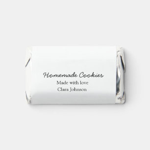 Homemade cookiers add your text name custom  throw hershey's miniatures